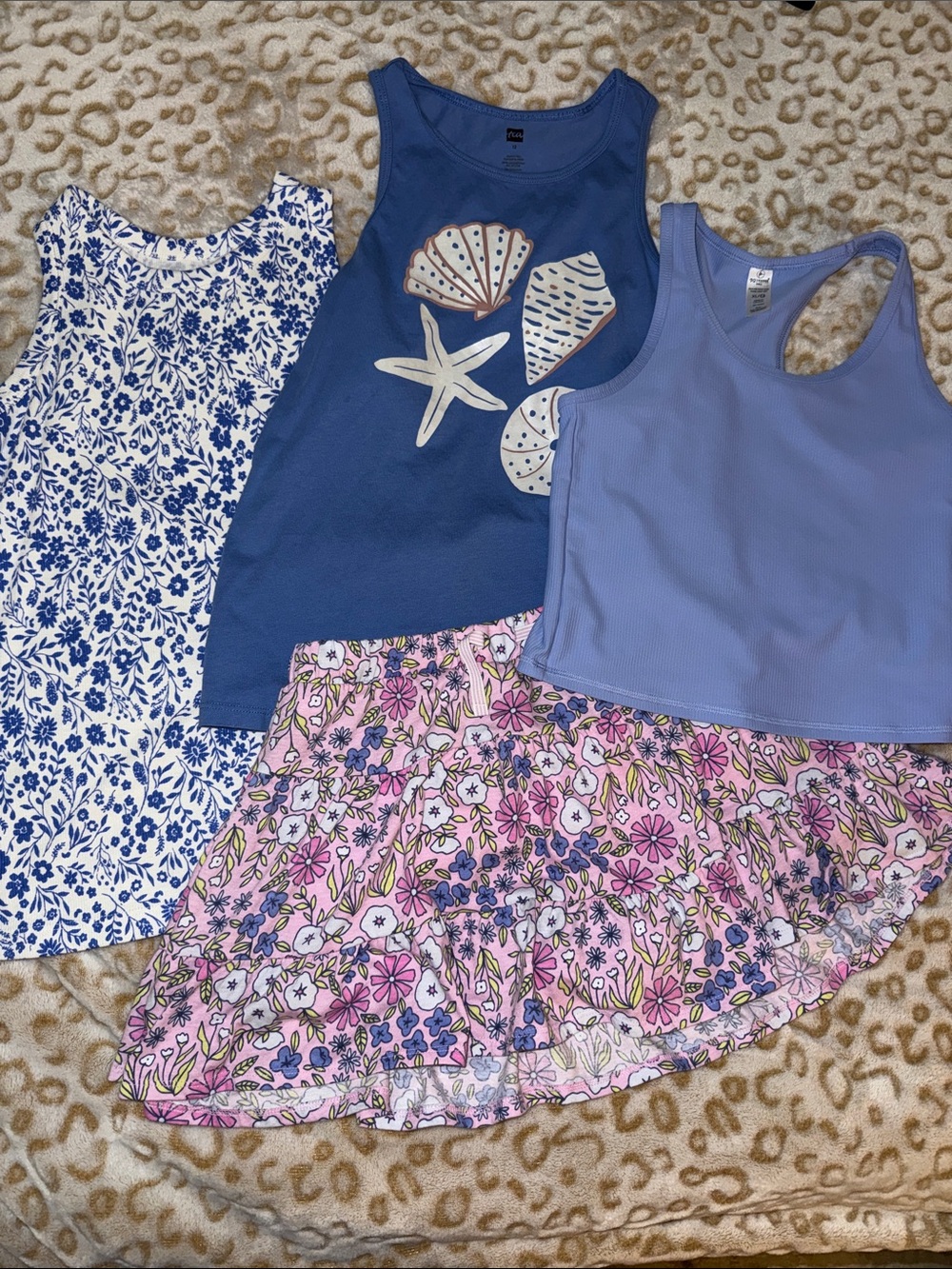 Tea Collection Blue Shell Tank Cat & Jack